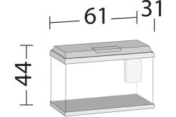 Fischtankshop -Fischtankshop 13j25370 Juwel Primo 70 schwarz 2