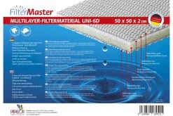 Papillon Filtermatte UNI-6D, 1 Stück -Fischtankshop papillon 74p03451 filtermatte uni 6d 4